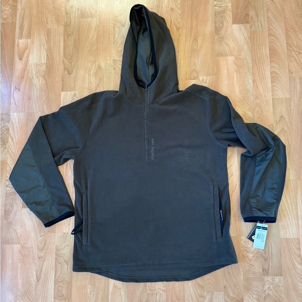 Vintage Y2K Tommy Hilfiger Freestyle Ski Team Fleece Pullover 1/4 Zip Large